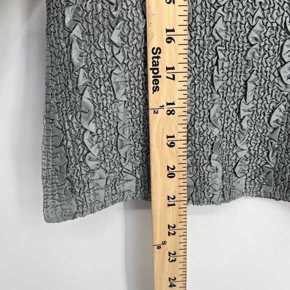 Vtg Y2K Magic Crush Textured Top OS Crinkle Blouse Stretch Fit Retro Maximalist - Picture 6 of 9